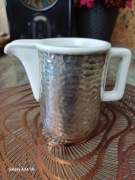 Stary mlecznik cukiernica porcelanowa ceramika posrebrzana WMF 30-lata