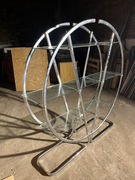 Regał szklany wolnostojący