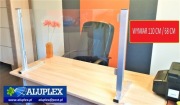Ekran Osłona z Plexi Aluminium Kolor 110/68/18