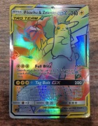 Karta Pokemon Pikachu & Zekrom GX Tag Team 