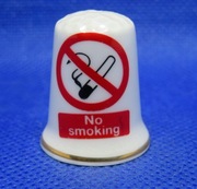 Naparstek Kolekcjonerski Porcelanowy Zakaz Palenia 