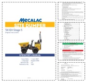 Mecalac TA1EH Stage 5 Operators Manual Instrukcja obsługi