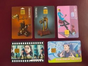 FRANCJA karty telefoniczne chip 5 szt.