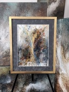 Pejzaż/abstrakcja, A3, mixed media, Monika Seroka