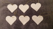 Zawieszki ceramiczne na choinkę handmade serca