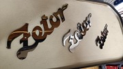 Napis na maskę Zetor 240x70mm stal nierdzewna 3mm