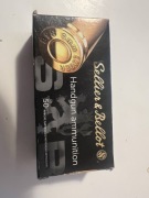 Pudełko po amunicji z koszyczkiem Sellier &Bellot S&B 9mm Luger FMJ 9x19