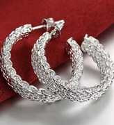 Kolczyki nowe próba 925 unikat wyjątkowe modne hit koła kółka srebrne