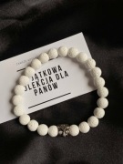 Bransoletka męska z lawy wulkanicznej