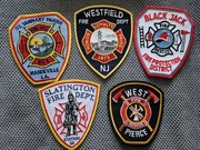 Zestaw 5 naszywka Straż  Pożarna  USA Bardzo rzadkie