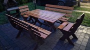 Zestaw ogrodowy stół + krzesła dla 8 osób solidny zestaw 