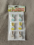 Klamerki dekoracje wielkanoc wiosna 