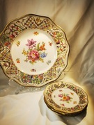 Porcelanowe talerze Schumann Chateau DresdenRoyal Dresdner Art