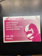 Książka Instrukcja obsługi Honda CA 125 REBEL