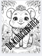 Kolorowanka dla dzieci z pięknymi i uroczymi zwierzątkami HIT! Do druku pdf