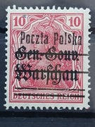 Fi 10IIc* B6 - podniesione "S"  GG Warschau 1918 gw.Berbeka  PZF