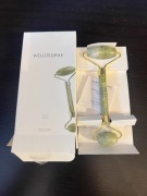 Masażer do twarzy Oriflame Wellosophy, wałek, zielony serpentyn