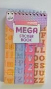 Naklejki stickers 70 stron litery zeszyt