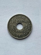 Tunezja 10 centimes 1920 rok 