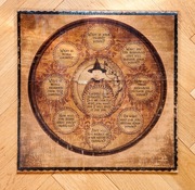 Ręcznie Robiona Drewniana Tablica Ouija VISION BOARD Manifestacja 