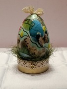 Dekoracja wielkanocna jajo, stroik na stół