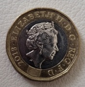 Wielka Brytania 1 funt, 2018, moneta obiegowa ,Dwunastokąt