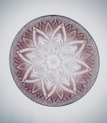 Mandala Makrama Duży Łapacz Snów XXXL 100 cm Dekoracja Na Ścianę Ozdoba