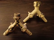 Rozdzielacz trójnik metalowy