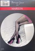Rajstopy ze szwem i kryształkami Marilyn 20 den r. 1/2 Nero