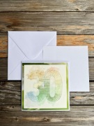 Kartka haftowana na 30te urodziny, 30 lat, jubileusz, urodziny