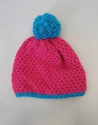 Czapka zimowa Akaz model 465 - różowo/niebieska