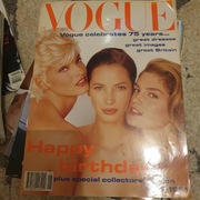 Vogue UK 1991 Cindy Crawford Linda christy