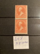 USA Scott 248 MNH** Para Pionowa
