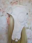 Czapka pilotka skórzana rozm56-57 unisex