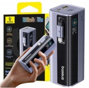 POWERBANK BASEUS 10000 mAh 100W EnerGeek GR11 ZE ZWIJANYM KABLEM USB-C