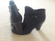 Marco Tozzi Botki skóra kolor czarny r.37