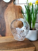 Kryształowy koszyk kryształ PRL wazon szklany żardiniera Huta Julia Irena