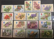 Bermudy 1970 Elżbieta II SG 232-248 Kwiaty Komplet MNH 