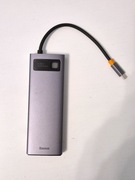 Baseus 9w1 HUB Adapter Rozdzielacz USB-C do USB 3.0 RJ45 1GB HDMI VGA USB-C