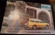 Prospekt Opel Rekord. Niemiecki orginalny 