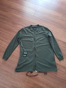 bluza rozpinana sinsay M khaki zielony napisy