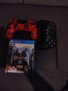 PlayStation 4, PS4 Slim , 2 pady i gra UFC4