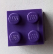 LEGO KLOCEK 3003 KOSTKA 2X2 FIOLETOWY