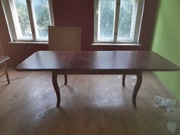 Stół + krzesła ciężki solidny duży