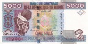 Gwinea 5000 franków 1998 P.38 UNC