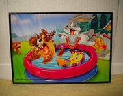 Looney Tunes - królik Bugs i inni - duży obrazek w ramce .
