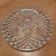 Talerz kryształowy - lata 70 / Huta szkła "Julia"