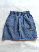 Spódniczka jeansowa paper bag bawełna 146 cm