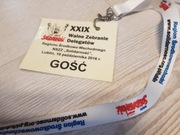 smycz na klucze plakietka identyfikator NSZZ Solidarność 2016 nr 7