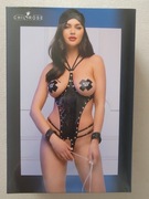 CHILIRoSE Nowy seksowny komplet bielizny z kajdankami, rozmiar S/M